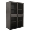 Model DJ, 14 Gauge Cabinet with Shelves & Clearview Doors - 36'W x 18'D x 78'H