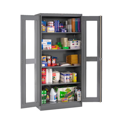 Jumbo C-Thru Storage Cabinet - 48"W x 24"D x 78"H