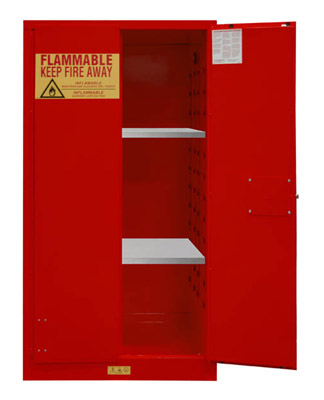 Flammable Storage Cabinet w/ 2 Manual Closing Doors, 60 gal.