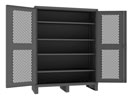 Extra Heavy Duty 12-Gauge Ventilated Shelf Cabinets, 60'W X 24'D X 78'H