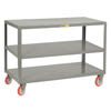 Mobile Table w/ 3 Shelves- 4 Swivel Casters, 30'W x 48'D x 34'H