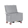 Forkliftable Security Box Truck w/ 6" Polyurethane Casters & Hinged Lid