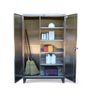 Stainless Steel Broom Closet Cabinet, 48"W
