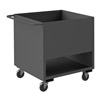 4 Sided Low Deck Box Truck w/ 5' Polyolefin Casters