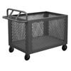 4 Sided Mesh Box Truck w/ 5' Polyolefin Casters (1,400 lbs. Capacity)