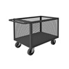 4 Sided Mesh Box Truck w/ 6' Mold-On Rubber Casters