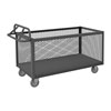 4 Sided Mesh Box Truck w/ 5' Polyurethane Casters 