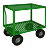 5th Wheel Perforated Garden Truck|2 Shelves, 10" Pneumatic Cstrs 