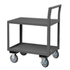 Low Deck Service Cart w/ 5' Polyurethane Casters, Lips Up (1,200 lbs. Capacity)