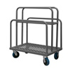 Panel Moving Trucks w/ 6' Polyurethane Casters & Perforated Deck (2,000 lbs. capacity)