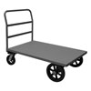 Low Deck Stock Truck, Lips Down, 8'|12' Mold-On Rubber Casters