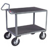 2 Shelf Instrument Cart w/ Vinyl Matting and Ergonomic Handle, 30"W