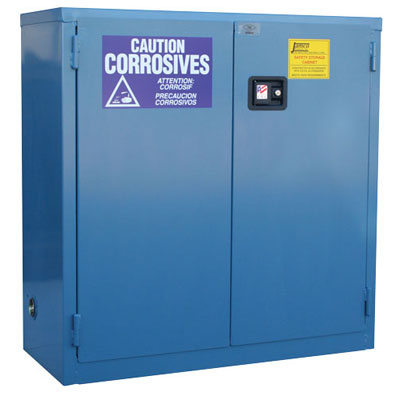 Safety Cabinet for Corrosives, 34" Wide, Manual Close