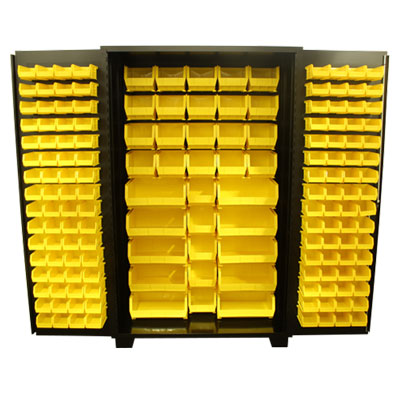 Model DF, 14 Gauge Bin Cabinet - 24"D x 78"H