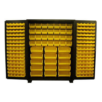 Bin Storage Cabinet - 36 x 24 x 78, 102 Bins