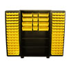 Model DN, 14 Gauge Bin & Shelf Cabinet - 48"W x 24"D x 78"H