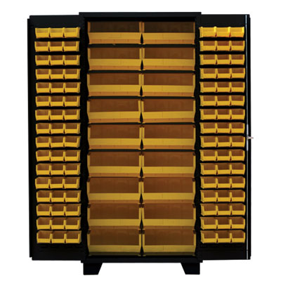 Model DP, 14 Gauge Bin Cabinet - 36"W x 24"D x 78"H