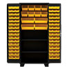 Model DX, 14 Gauge Bin & Shelf Cabinet - 36"W x 24"D x 78"H