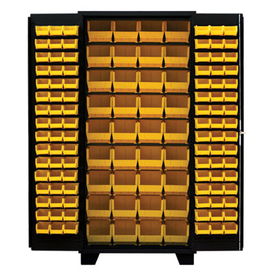 Model DZ, 14 Gauge Bin Cabinet - 36'W x 24'D x 78'H