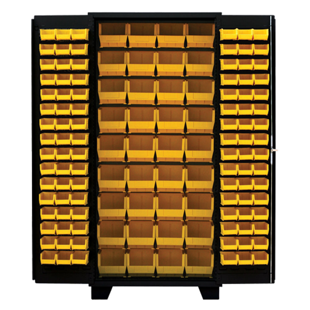 Bin Storage Cabinet - 36 x 24 x 78, 102 Bins