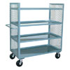 2-Sided Mesh Stock Truck w/ 4 Shelves, 24"W