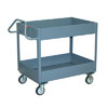 EK130 - 6" Deep Lipped Service Cart w/ Ergonomic Handle & 2 Shelves, 18" Wide