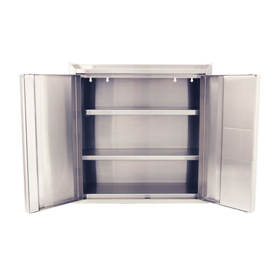 Stainless Steel Wall Cabinet with Shelves - 30"W x 12"D x 30"H
