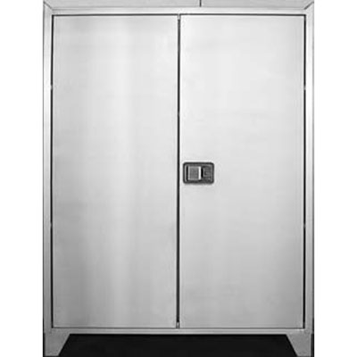 Stainless Steel Cabinet with Paddle Latch Handle - 48"W x 24"D x 61"H