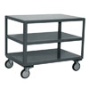 3 Shelf Reinforced Mobile Table, 1,200 lb. Capacity, 36' Wide