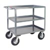 LH248 - 3 Shelf Steel Vibration Reduction Cart w/ Standard Handle, 24" Wide