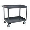 LT236 - 3" Deep Lipped Service Cart w/ 2 Shelves, 24" Wide