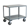 2 Shelf Reinforced Mobile Table, 2,400 lb. Capacity, 30' Wide