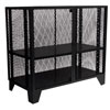 13 Gauge Mesh Security Cabinet w/ Adjustable Shelves, 48"W x 24"D x 54"H