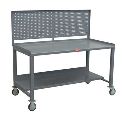 Mobile Work Bench w/ Pegboard, 30"W