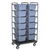 Plastic Tote Box Holder, 36'W, 12 Totes