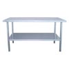 Stainless Steel Open Worktable, 30" Deep