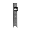 BK6-121212-1- 6 High Box Locker w/ Legs, 12"W (Unassembled)