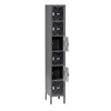 6 High Box C-Thru Locker w/ Legs, 12'W (Assembled)