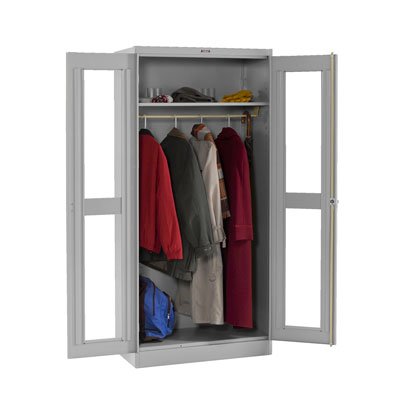 Deluxe C-Thru Wardrobe Cabinet - 36'W x 24'D x 78'H