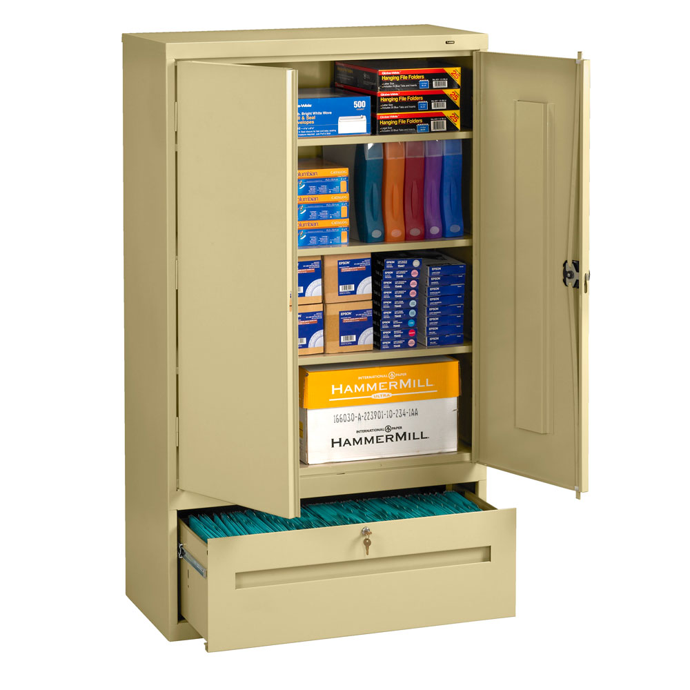 Storage Cabinet with Bottom Drawer - 36'W x 18'D