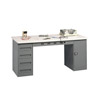 Electronic Workbench With Plastic Top And Modular Pedestals