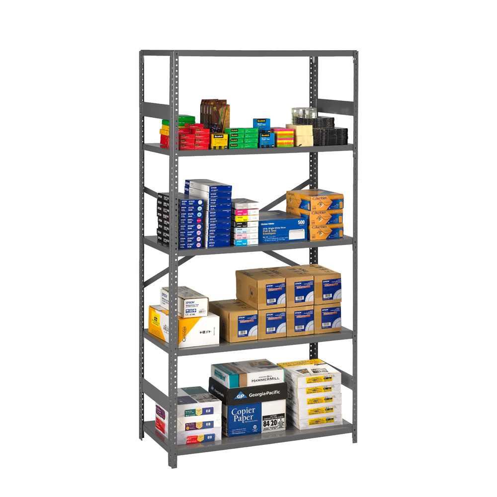 Commercial Grade ESP Standard Shelving, 5 Shelves