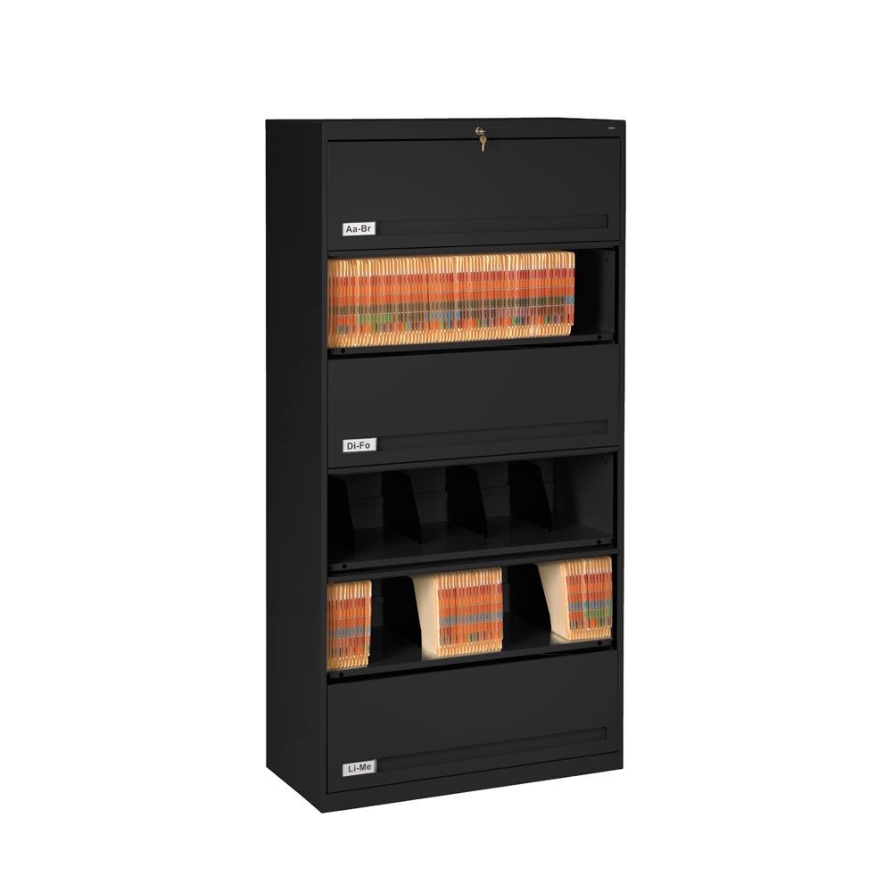Closed Fixed Shelf Lateral Files - 36"W x 16 1/2"D