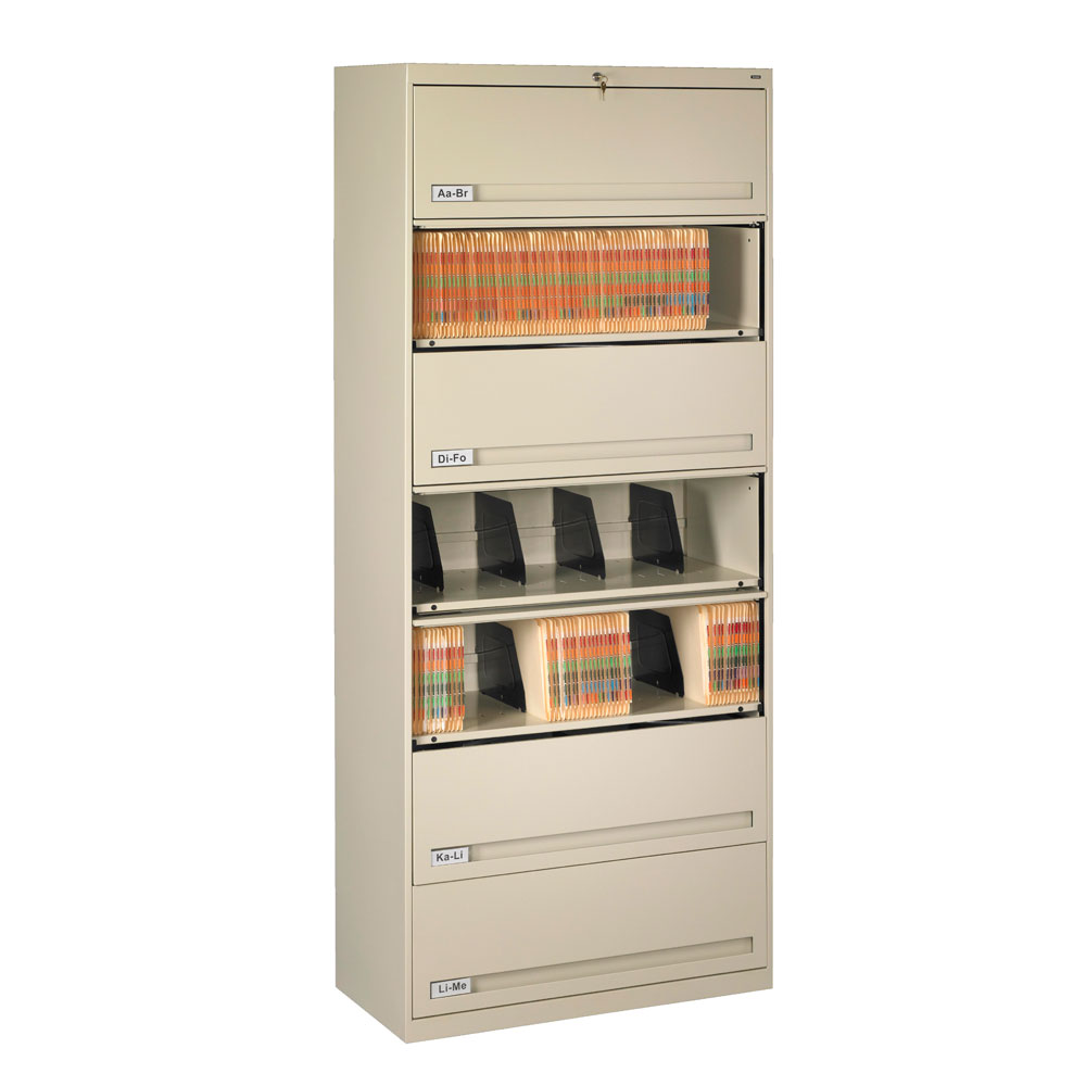 Closed Fixed Shelf Lateral Files - 36'W x 16 1/2'D