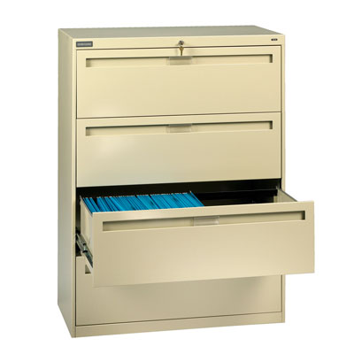 Four Drawer Lateral File - 42"W x 17-15/16"D x 51-1/4"H