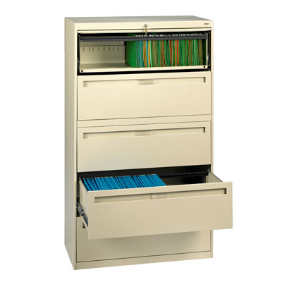 Five Drawer Lateral File - 42"W x 17 15/16"D x 65"H