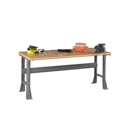 Flared Leg Workbench with Compressed Wood Top