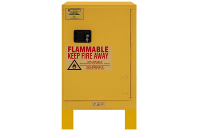 Flammable Safety Cabinet with Legs, 12 Gallons (45L)