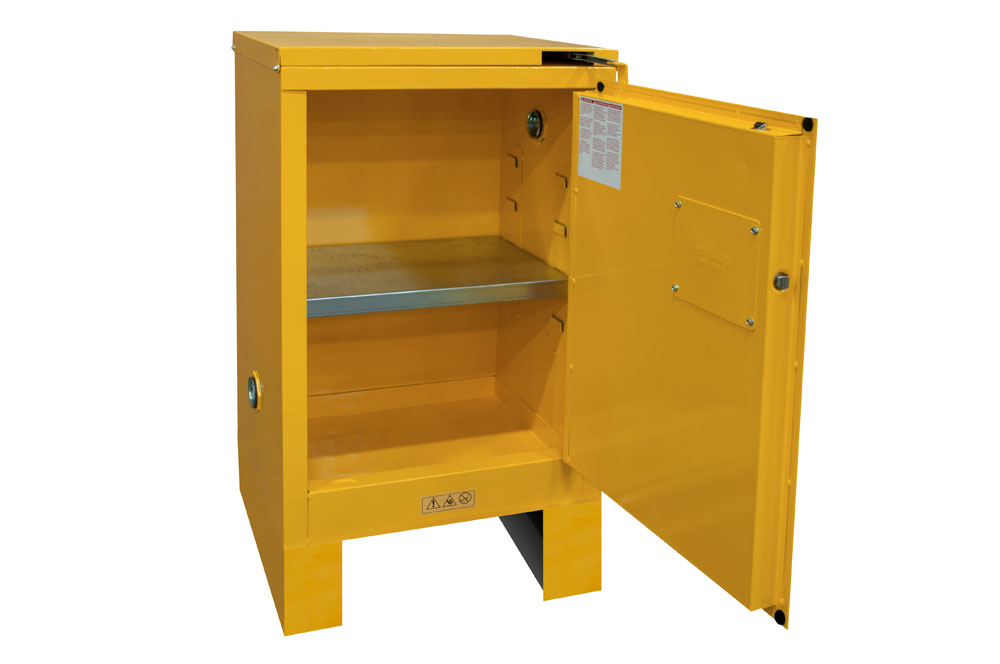 Flammable Safety Cabinet with Legs, 12 Gallons (45L)