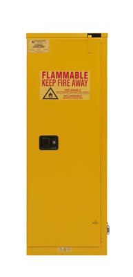 Flammable Storage Cabinet, 24 Gallons (90.8L), Self Close Door